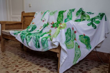 Mantel Pintado a Mano Estilo Chumbos